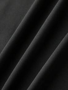 Men Lingerie Bodysuit Solid Color Long Sleeve Deep V-Neck Slim Fit Jumpsuit Underwear - 黑色 - 查看 7