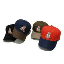 JZML 1 Unisex Bear Embroidery Casual Baseball Cap