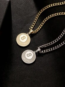 1 Stück personalisierte Halskette in Sportball-Form mit Name, verschiedene Stile, Vatertag, Valentinstag, Geburtstag, Jahrestag, Freunde, Studentenabschluss, Weihnachten, hochwertige Familiengeschenke, geeignet für alle Jahreszeiten