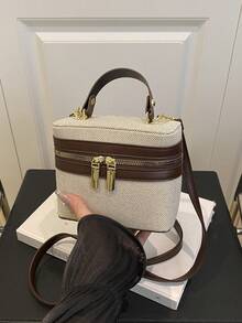 2025mini 春季新款女士黑色结构单肩包/斜挎包奢华单肩包女士手提包斜挎包单肩包旅行钱包和手提包