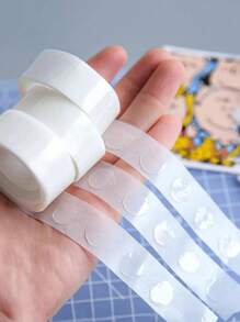 300pcs Double-Sided Transparent Balloon Glue Dots For Wedding & Birthday Decoration, Home & Office Supplies