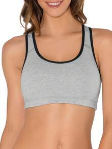 Women's Built Tank Style Sports Bra Value Pack Push Up Bras - 混紡灰 W. 黑/白/黑/混紡灰 W. 黑/白/黑 - 查看 2