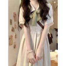 Women Midi Dresses - Apricot - View 4