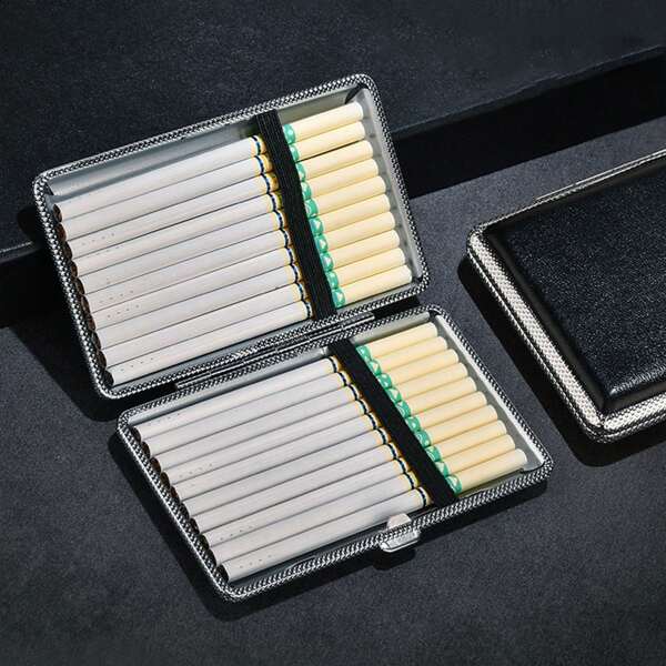 Cigarette Case For Men Women Push Switch Case Smoking Accessories For Indoor Outdoor Work Travel Use