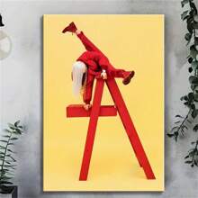 1 PC Stylish Pop Minimalist Music Poster - Frameless Canvas Wall Art Print For Bedroom, Living Room And Home Office Decor, Vintage/Modern Aesthetic Album Cover Print, Ideal Gift For Spring!