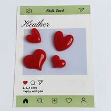 2 Stücke, Kühlschrankmagnet, modernes herzförmiges Design Kühlschrankmagnete, süße dekorative Magnete, Büromagnete, personalisierte Kühlschrankmagnet für Küche, Büro Whiteboard, Spind, Schrank und Geschirrspüler, Küchendekoration, Wohndekoration, Valentinstag Geschenke