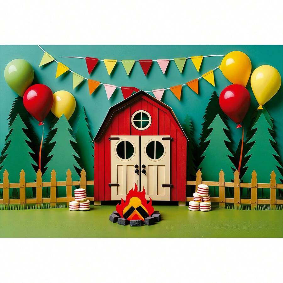 Photographic Panel June Festival Scenery Fabric - FDFJN0135 - View 1