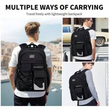 1 pieza Mochila grande y ligera para estudiantes, bolsa minimalista para ir y venir, mochila casual de día