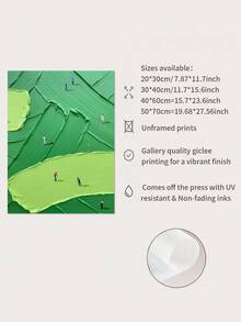 Tranh treo tường chủ đề người chơi golf, chất liệu vải canvas màu xanh lá cây sần, tranh nghệ thuật golf màu xanh lá cây sần, trang trí golf, tranh nghệ thuật thể thao, màu xanh tự nhiên không khung. - Nhiều màu - Xem 6