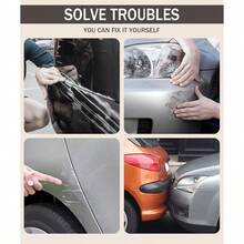 Touch Up Paint PenCar Scratch Remover For Deep Scratches TwoInOne Car Paint Scratch Repair Pen Car Accessories Car Paint Pen Car Touch Up Paint Car Scratch Remover For Deep Scratches White - 白色 - 查看 3