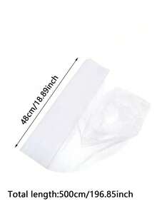 Luxurious White Wedding Car Decorative Fabric With Transparent Mesh, Polyester Floral Arch For Wedding, Party, Christening And Themed Events, Wedding Accessories, Elegant Decor, Wedding Car Rearview Mirror Decor, Wedding Car Decoration