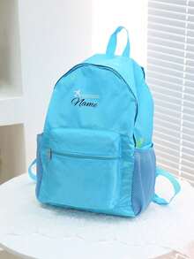 Customize Your Foldable Backpack With Personalized Name Or Holiday Greetings. Customize Your Backpack. Back To School Season Black Bag. They Are Perfect For Hand-Carrying, And Can Also Be Folded Into A Suitcase As Extra Storage When You Are Out And About. Ultra-Lightweight Construction And Soft - Multicolor - View 7