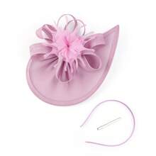 1Pc Tea Party Fascinator Hat For Women Kentucky Headwear Derby Pillbox Church Hat For Cocktail Wedding ,Hair Accessories, Tiny Hats, Mini Fascinator, Mini Cap, School Stuff, Gifts, Classy, Festival Outfits, Rave Accessories