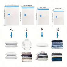 Conjunto de 12 sacos de armazenamento a vácuo, sacos de compressão combinados de vários tamanhos com 1 bomba manual, pacote de compressão para roupas sazonais de Natal, organizador portátil de roupas de viagem de plástico para cobertores, roupas de cama, edredons, economizador de espaço em casa e viagens