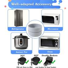 1 件可重复使用的不粘硅胶蛋圈，适用于空气炸锅和煎锅 - 每次都能做出完美的圆形鸡蛋，空气炸锅配件