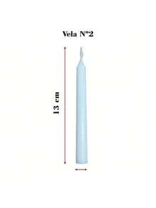 Kit 150 White Candles Sticks No. 2 (13 Cm X 1.2 Cm) Long Burning São Domingos - 150 - Xem 4