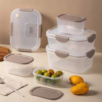 1个装冰箱容器600/1400/2000毫升水果储存食品容器冰柜保鲜盒