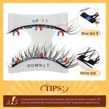1 Pair/Set CC Curl Magnetic False Eyelashes Kit With Professional Tweezer, Reusable, No Glue Needed, Suitable For Lazy Ones, Natural Manga Lash Brush Design, 3D Volume Fake Lash Strips For Lovely Eye Lift Look, Suitable For Daily Wear, Work, Study, Travel, Party, Women's Gift, Women's Christmas Gift Strip Lashes,Lashes,Eyelashes,Fake Lashes