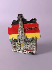 1 pezzo Calamita da frigo souvenir da viaggio 3D creativa della città, calamita decorativa fatta a mano, adatta per Natale - Multicolore - Visualizzare 7