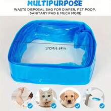 8 件尿布桶补充袋 - 防漏防臭 PEVA 材质，易撕，适合尿布处理，兼容 Munchkin、Litter Genie、Angelcare、Tommee Tippee、Spross、Littycat、LitterLocker、Foppadertetti、Aprica、Munchkin 垃圾桶 - 彩色 - 查看 7