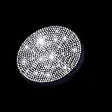 Creative Car Full Rhinestone Silicone Car Coasters Car Cups Round Non-Slip Mat Insulation Mat Rhinestones. - Black - View 15