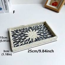 1 个椭圆形现代贝壳托盘，表面涂有融化的油漆 - 适合圣诞节、万圣节、感恩节、情人节和其他场合