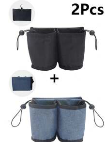 Luggage Handle Storage Bag Drink Bag Cup Holder For Suitcase Water Bottle Protection Sleeve Minimalist Water Cup Storage Bag Gifts For Friend Fits Roll On Suitcase Handles Attachment Holder Suitable For All Suitcase Handles Water Bottle Bag For Outdoor Travel Accessories Travel Essentials Summer Vacation Back To School Holiday