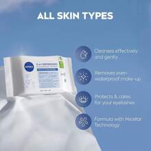 Refreshing Cleansing Wipes Normal Skin And Comination Skin (40 Wipes)  Pnt-Ased Up Remover Face Wipes  Gentle Yet Effective Up Removal 783553