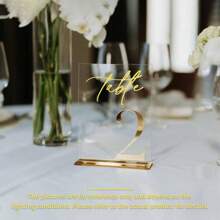 Numere de masă transparente pentru nuntă, numere de masă 3D, decor de nuntă, carduri de plasare a locurilor (necesită asamblare manuală pentru DIY)