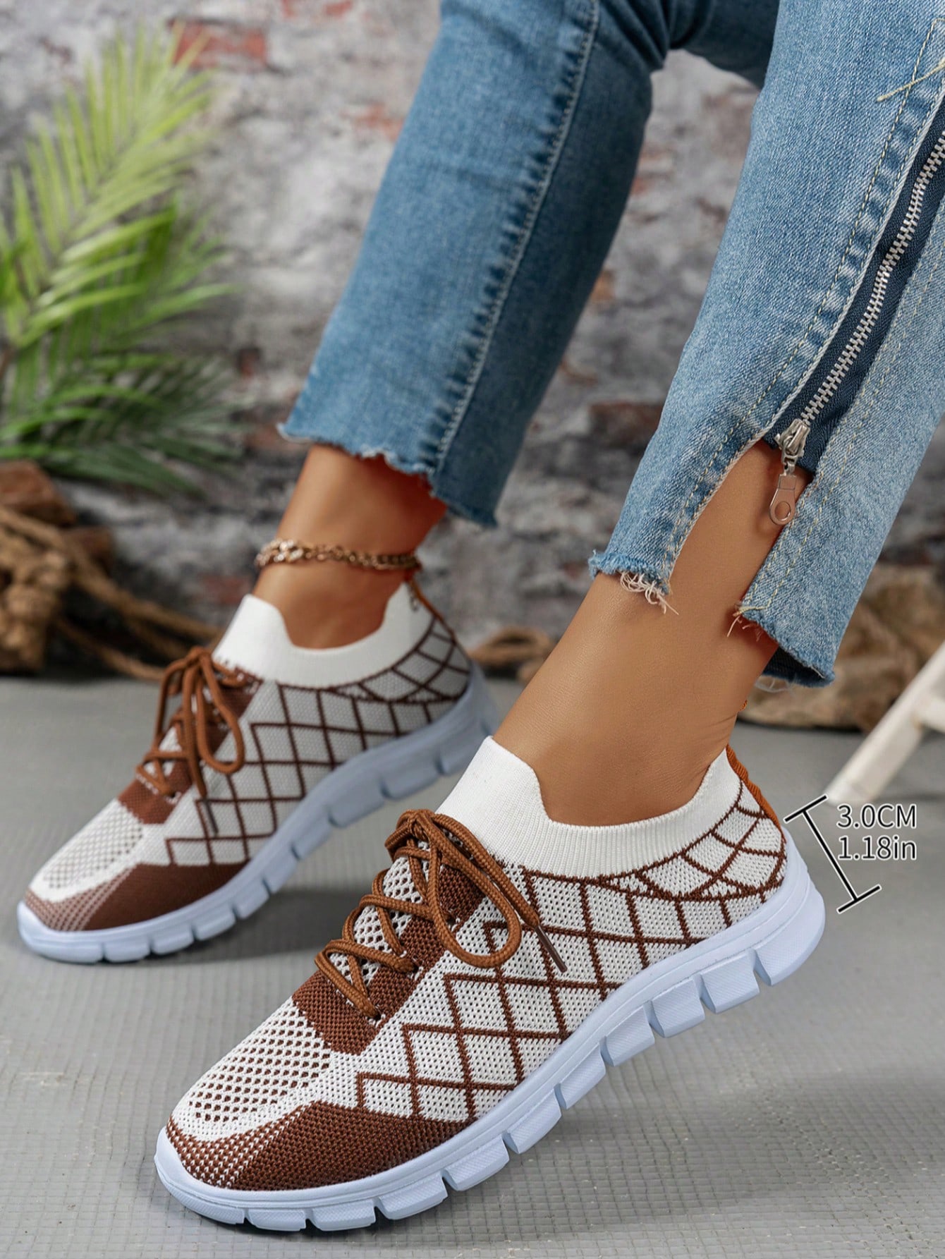 أحذية تنس مسطحة بكعب منخفض ل- المرأة ذات المقاس ال...