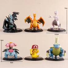 pokemon 1 Stück Pokémon Pikachu Action Figur Serie, Pikachu Puppe Figur, süße Taschenmonster Action Figur, Sammlerstück Dekoration Geschenk, zufälliger Stil