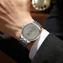 Classic Men's Automatic Mechanical Watch, Luminous Stainless Steel Casual Watch, Automatic Winding Luxury Men's Watch, Ideal Men's Gift Choicemen Watches High Quality