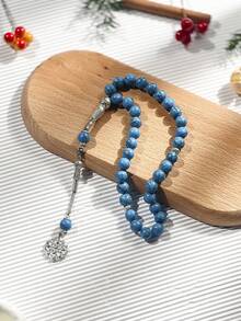 1pc Middle Eastern Muslim Prayer Beads, Turquoise Men Bracelet, Islamic Prayer Rosary - Multicolor - View 15