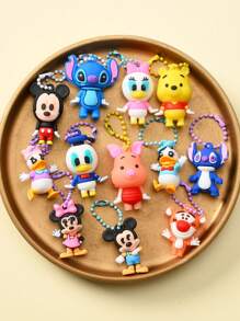 Disney 24PCS Disney Surprise Box Lucky Draw Game Cute Figure Keychain Fashion Accessory Decor For Bags Backpacks Room Desk Display Collectible Gifts Fun Play Novelty Items
