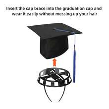 1PC Graduation Hat Holder Stand, Black - Ideal Gift For Graduates - Sturdy And Stylish Display Stand For Graduation Caps - màu đen - Xem 6