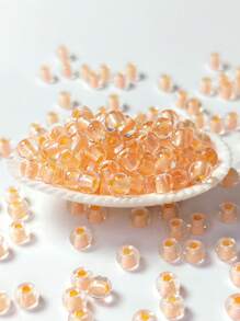 Kit de 320 cuentas de vidrio para hacer joyas, cuentas de vidrio iridiscentes transparentes de 4 mm 8/0 en 30 colores, 20 g/paquete, accesorios de alta calidad uniformes y duraderos, adecuados para hacer pulseras francesas hechas a mano, joyería con cuentas, pulseras bordadas, aretes, collares, anillos, regalos para familiares y amigos