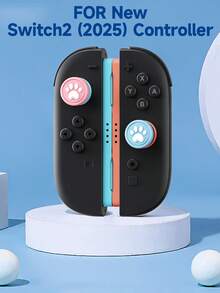 2 Pcs Switch2 Thumb Grip Caps Compatible With Nintendo Switch/Switch OLED/Switch Lite,Controller Silicone Joystick Caps Cover For Switch Controller,Game Controller Accessories - Multicolor - View 11
