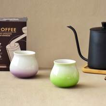 1 PIEZA Taza de café de cerámica con color de esmalte, taza de té de cerámica, taza de café hecha a mano, taza de degustación, taza de café para eventos, color de dopamina, agarre cómodo, de alta calidad y saludable, hermosa y práctica, taza de agua para el hogar u oficina, apropiada para regalo 180ml