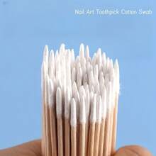 500-Pack Precision Nail Polish Removal Cotton Swabs - Portable, Clean Cotton Swab Heads For Manicures And Makeup - 500 - 查看 6