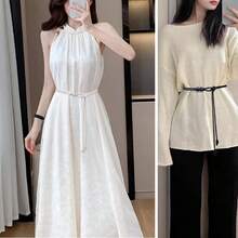 2pcs Leather Rope Waist Belt, Decorative For Dresses, Waist Cincher For Summer Fall, Autumn, Halloween