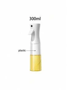1 pezzo Spruzzatore per barbecue, dispenser trasparente, bottiglia creativa per olio da cucina con erogatore a spruzzo fine per condire, bottiglia spray in plastica utilizzabile per friggitrice ad aria, annaffiare i fiori, olio d'oliva, olio vegetale