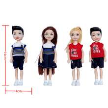 1 peça/2 peças de mini boneca de casal de 14 cm/5,5", acompanha roupas e sapatos de boneca, fantasia de festa para adultos, acessórios para boneca, presente de aniversário, Dia das Mães, presente de Natal, ótimo como lembrancinha de casamento. (Observação: o padrão de algumas roupas pode ser enviado aleatoriamente, mas o estilo é o mesmo.)