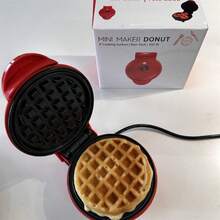 [Mini Home]Automatic Waffle Maker Breakfast Maker Mini Non-Stick Portable Lightweight Fryer All-in-One ¡Fácil de conseguir un desayuno abundante, novatos y dioses asesinos de la cocina! - Azul - Ver 7