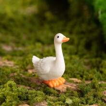 A Cute Resin Micro Landscape Ornament Featuring Animal Figurines Like Puppy, Piglet, And Lamb