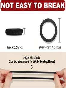 100 szt. Damska podstawowa opaska na głowę z wysoką elastycznością, damska koreańska wersja, czarna opaska, ulepszona pod kątem wysokiej elastyczności, modna, wielofunkcyjna, wysokiej klasy, elegancki temperament, prosta opaska, odpowiednia do wysokich kucyków, kolorowy wzór akcesoriów do włosów, wielofunkcyjny wzór do stylizacji, opaska do codziennego użytku, zapewniająca przemyślane prezenty dla dziewczyn i rodziny / przezroczyste torby dla dziewczyn i rodziny, akcesoria do włosów z powrotem do szkoły