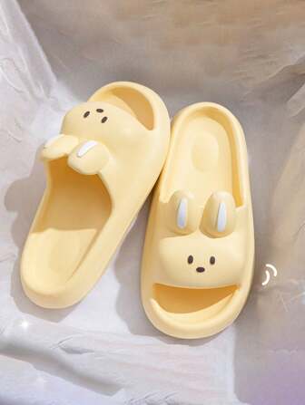 2025 Summer Girls Rabbit Slippers, Girls Princess Cartoon Cute Anti-Slip Bathroom Shower Sandals
