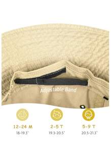 1 Pieza Sombrero de cubo con protección solar UPF para niños pequeños, sombreros de verano suaves y ligeros como una nube para niños y niñas de 2 a 9 años para la playa