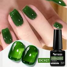 Mtssii 7ml夏日薄荷曼波系列蓝绿果冻凝胶指甲油20色新款夏日冰晶透明凝胶油美甲用品