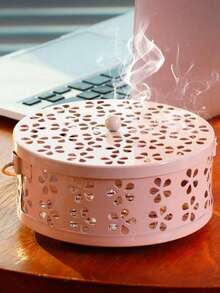 1pc Iron Art Incense Burner, Indoor/Outdoor Safe Fragrance/Mosquito Coil Holder With Handle, Creative Incense Burner For Home, Gift