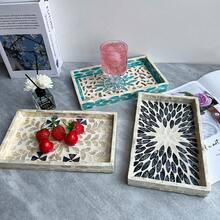 1 个椭圆形现代贝壳托盘，表面涂有融化的油漆 - 适合圣诞节、万圣节、感恩节、情人节和其他场合